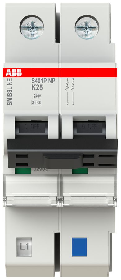 Leitungsschutzschalter SMISSLINE TP, 1LN, K, 25A, 30kA