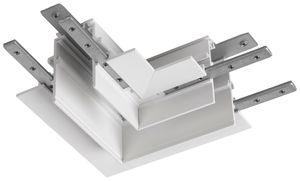 L-Verbinder SLV 48V TRACK Aluminium 95×95×46.9mm tief rechts weiss