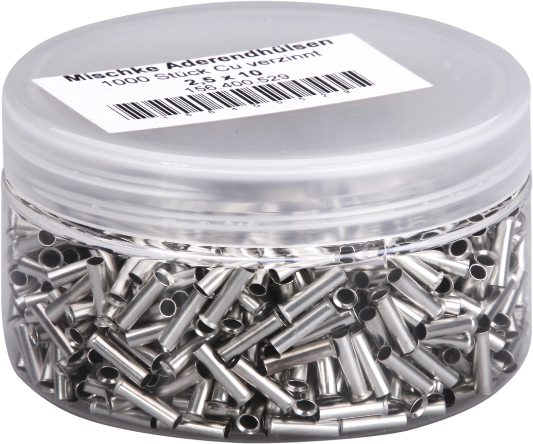 Aderendhülse Mischke E DIN 46228 2.5mm²/10mm blank Cu-verzinnt