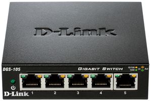 Switch D-Link DGS-105/E, 5-port unmanaged Gigabit