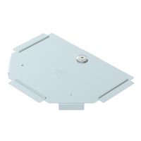 Deckel BET RTD zu T-Stück 100mm Stahl bandverzinkt Zink-Aluminium