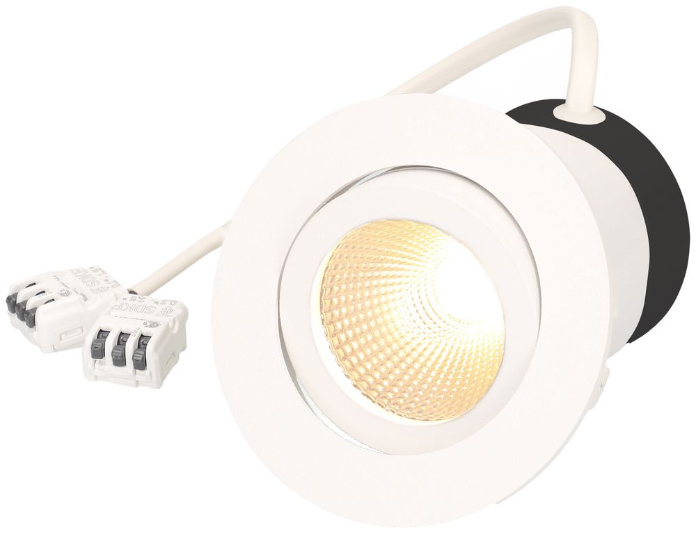 Spot LED INC Disc230 7W 230V 570lm 3000K trou Ø68mm blanc 36°
