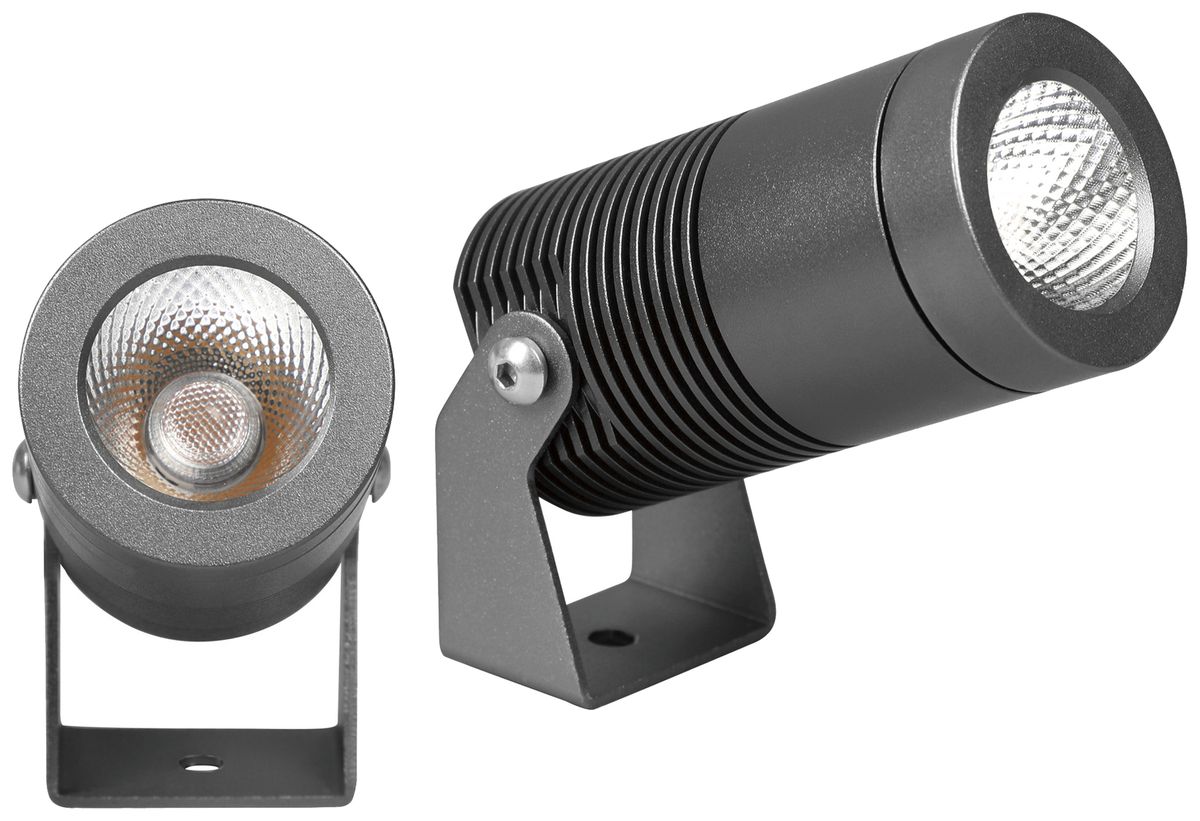 LED-Strahler NOELLE 8W 2700K IP67 MB DALI 44×90mm grau