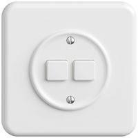 Interruttore a pulsante INC STANDARDdue Wiser SNAPFIX® c.staz.second.2T 2A bi