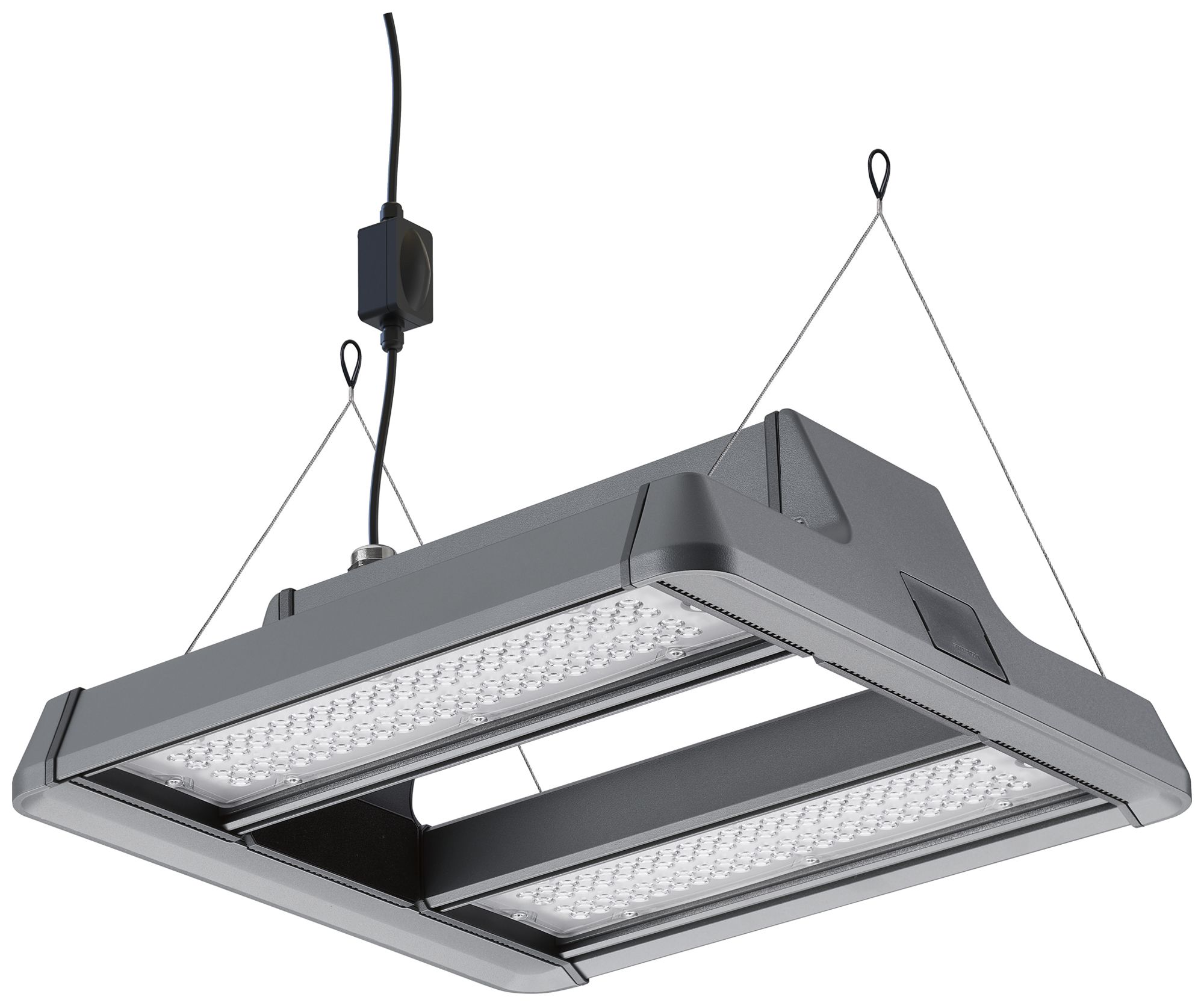 Proiett.capann.LED Sylvania Sylbay 95W 14200lm 840 IP65 30°×60° REG 410×386
