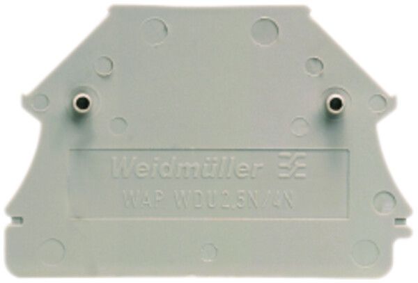Abschlussplatte Weidmüller WAP WDU2.5N/4N 44×1.5mm beige