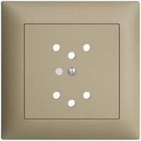 UP-Frontset EDIZIOdue sand 88×88mm 2×T12 mit Linse