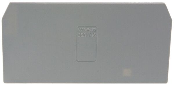 Paroi de séparation/fermeture 16mm² gris pour F W35310/16