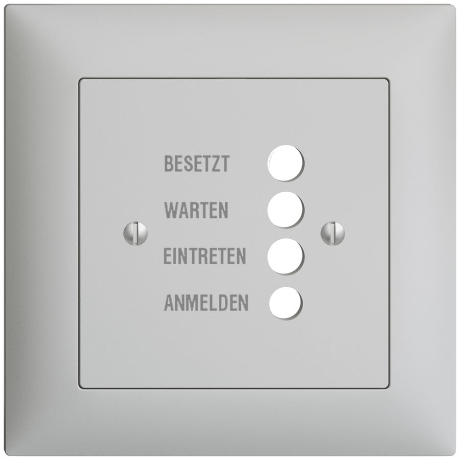 Kit front. INC EDIZIOdue grigio chiaro, 88×88 per stazion.d.porta 1334.D