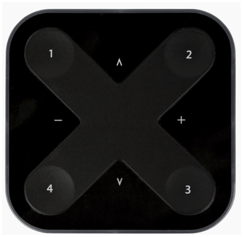 Trasmettitore RF da parete Casambi XPRESS RWBT, Bluetooth, 90×90×12mm, nero