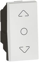 Interrupteur pour stores INC MOS blanc 1×AV/1L HAUT/STOP/basico 1mod.