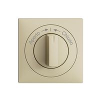 Kit frontal EDIZIOdue Aperto->I<-Chiuso vanille 60×60mm pour contact pivotant