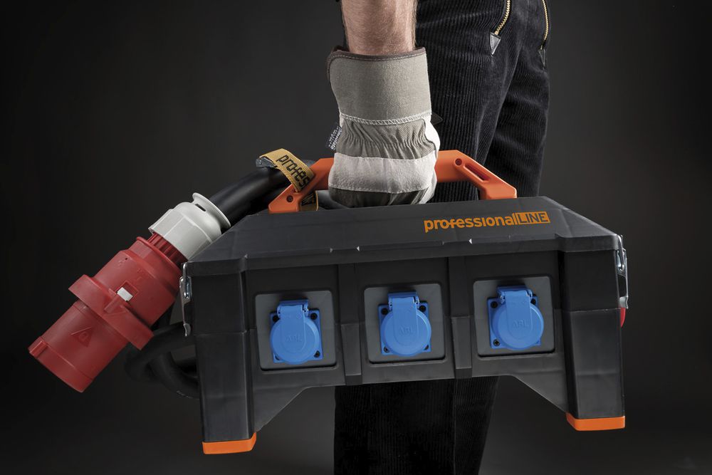 Stromverteiler professionalLINE CEE32 2m 1×CEE32/5 2×CEE16/5 3×T25/T23