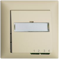 UP-Anschlussdose FTTH EDIZIOdue FH 2×LC APC Duplex FMI vanille