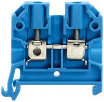 Durchgangs-Reihenklemme Weidmüller SAK Schraubanschluss 4mm² PA66 TS35 blau