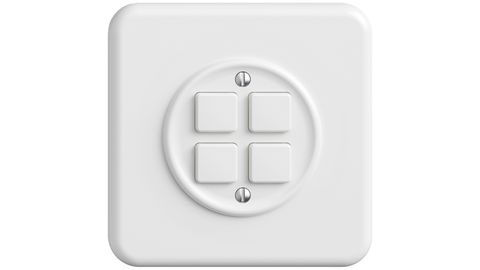 KNX Secure Taster, RGB, mit LED, ohne Papiereinlage