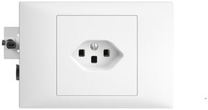 EB-Steckdose EDIZIOdue T23 16A weiss, 45…69mm, mit Steckklemmen