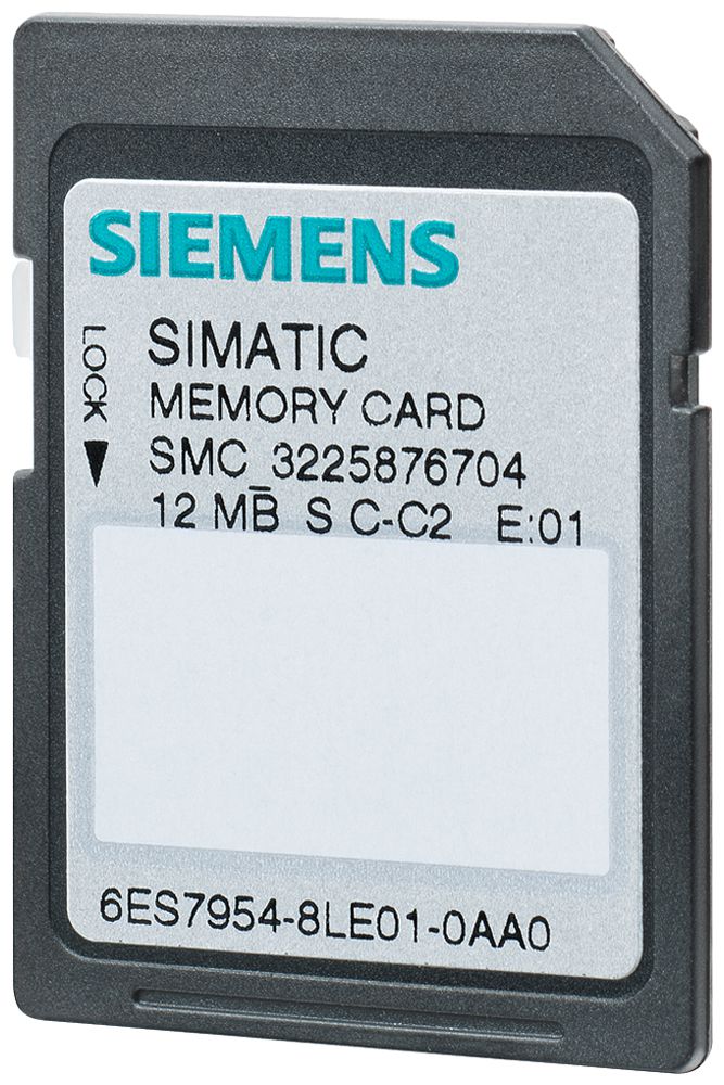 Speicherkarte Siemens für SIMATIC S7-1x00, SD-Card Flash-EPROM 4MB