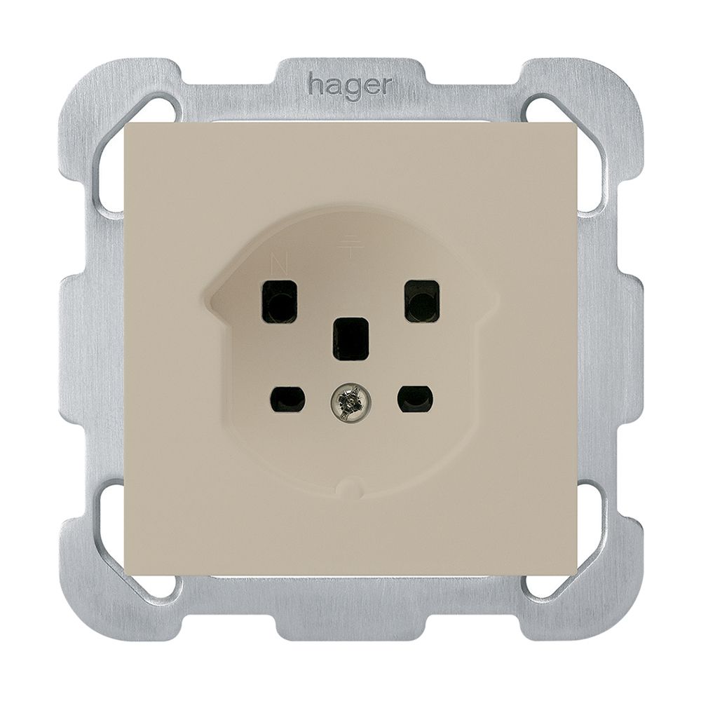 UP-Steckdose HA kallysto Typ 25 mit Steckklemmen beige