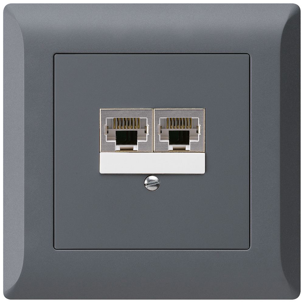 UP-Dose kallysto.line 2×RJ45s getrennt UKV anthrazit