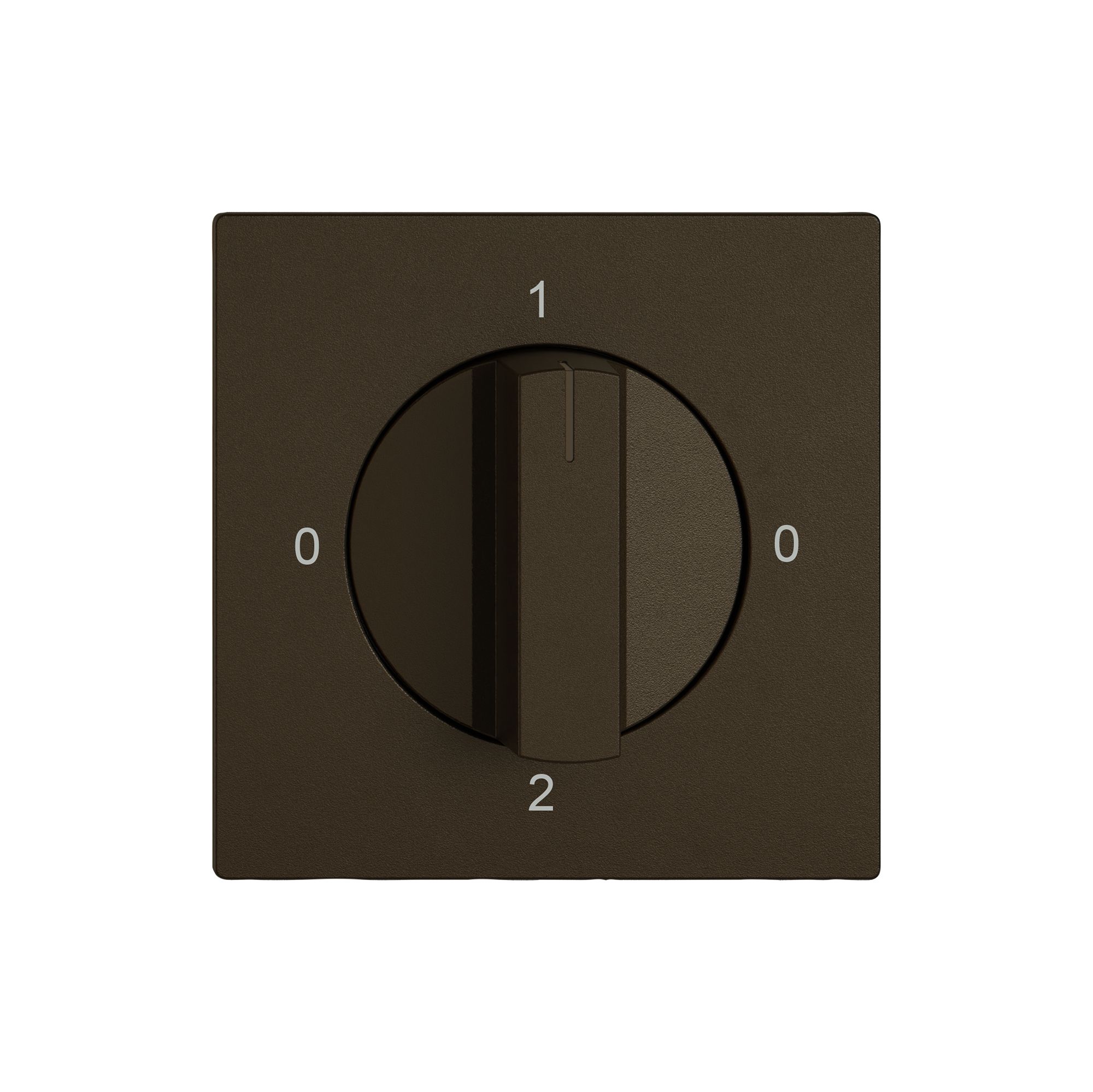 Montageset EDIZIO.liv SNAPFIX® f.Drehschalter m.Griff 0-1-0-2 br