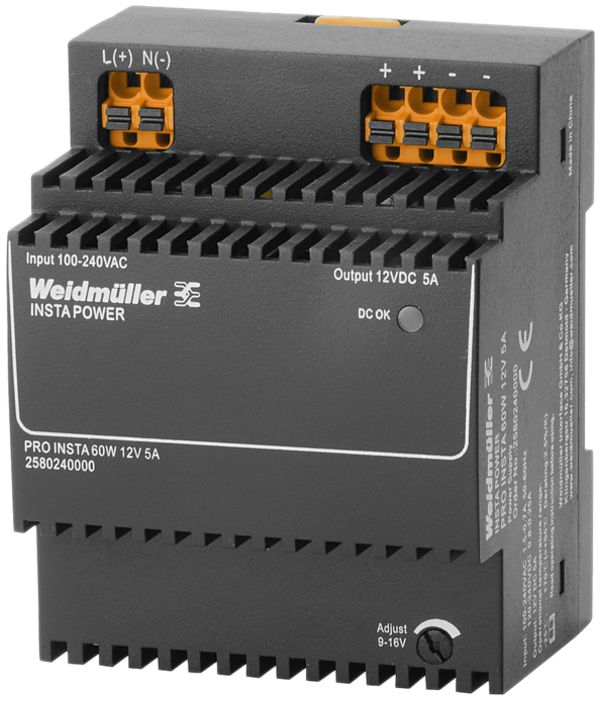 Schaltnetzgerät Weidmüller Connect Power PRO INSTA 60W 12V 5A