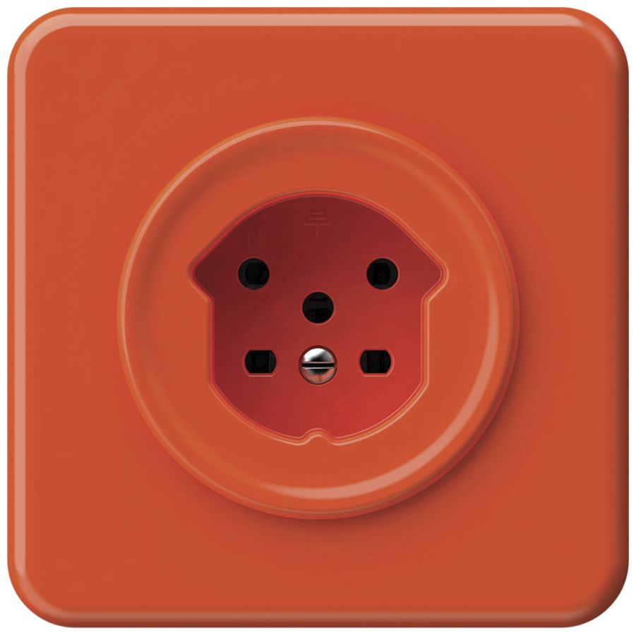UP-Steckdose origin 1×Typ 15 10A 230V 92×92mm orange