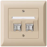UP-Montage-Set kallysto.line C Kat.6 2RJ45/s beige