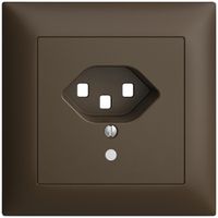 UP-Frontset EDIZIOdue T23 coffee 88×88mm mit Linse