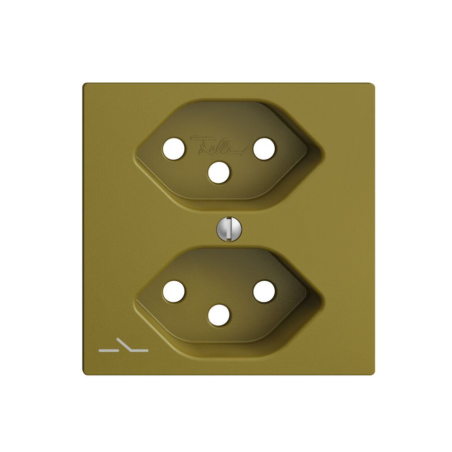Placca frontale 2×T13,S EDIZIOdue olive