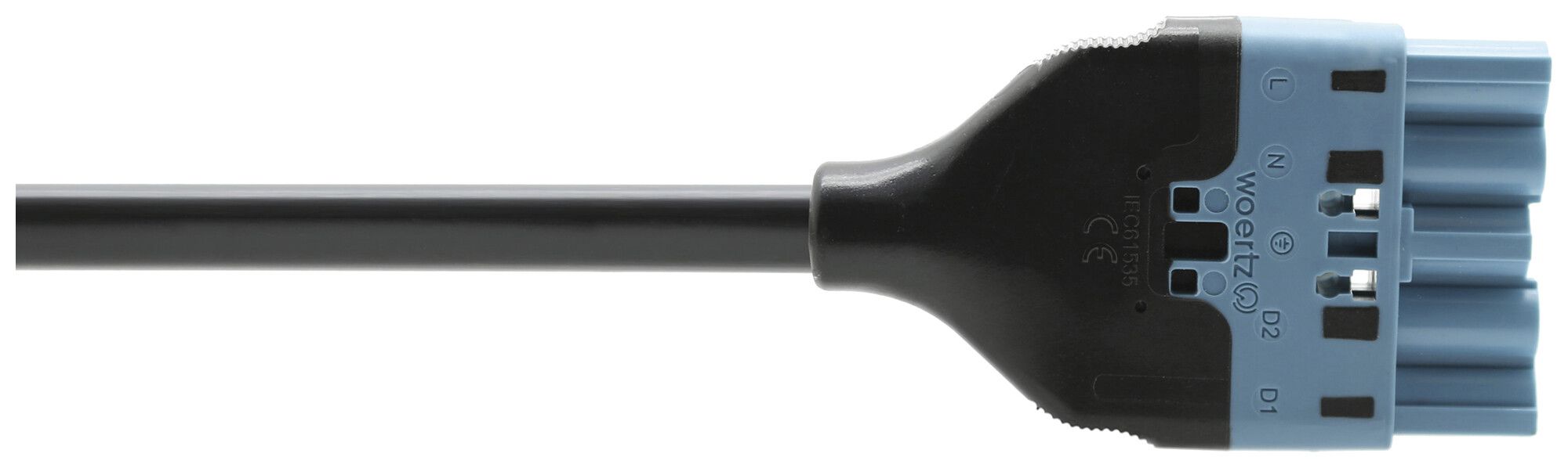 Anschlussleitung Woertz 49345/C2 5×2.5mm² 250V 20A 10m bl Stecker-frei Cca