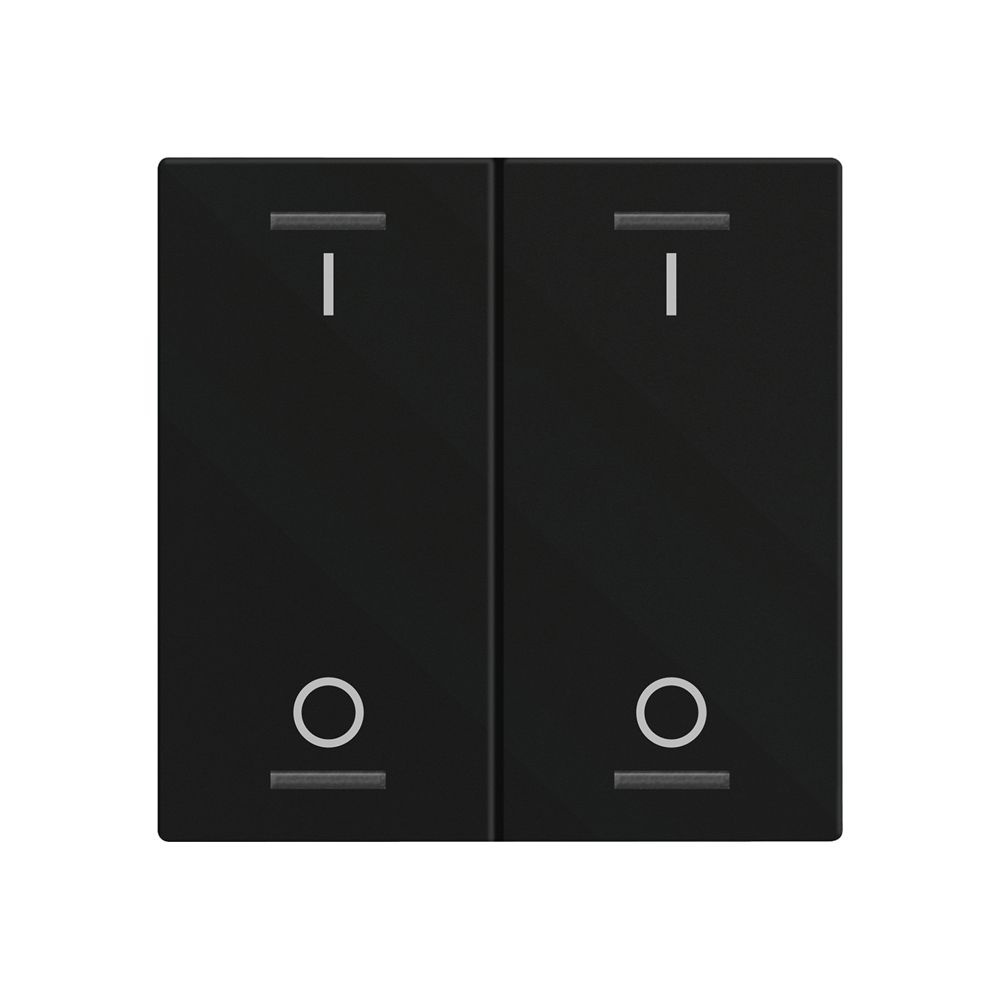 Bascule MDT BE-TAL60W216.B1 1t/4a p.touches tactiles noir mat "I/O"