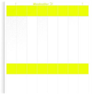 Kabelmarkier-Etikette Weidmüller LaserMark WriteOn für Ø16.2…36mm 140×25mm gelb