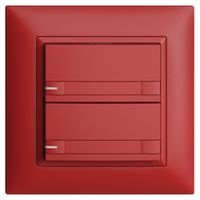 UP-KNX-Taster RGB EDUE FMI, 250mW, m.RGB-LED, m.Papier, 2×Taste, 2×Tastenb., ber