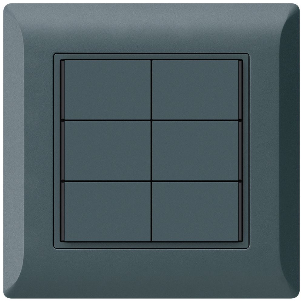 UP-Taster KNX KLI 6×Tasten 6×Betätigungspunkte LED anthrazit