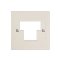 Frontplatte 1×TT,2×RJ45 crema ITplus ITM EDIZIOdue