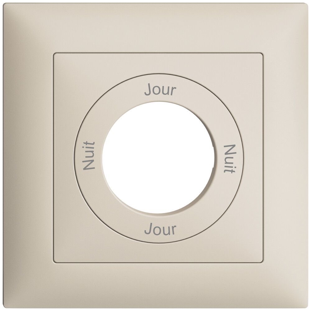 Kit frontal Nuit-Jour-Nuit-Jour EDIZIOdue 88×88mm crema