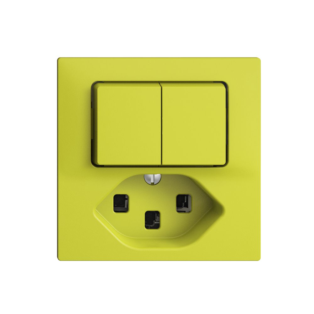 Combinaison A-R+3/1L+T23 16A EDIZIOdue lemon