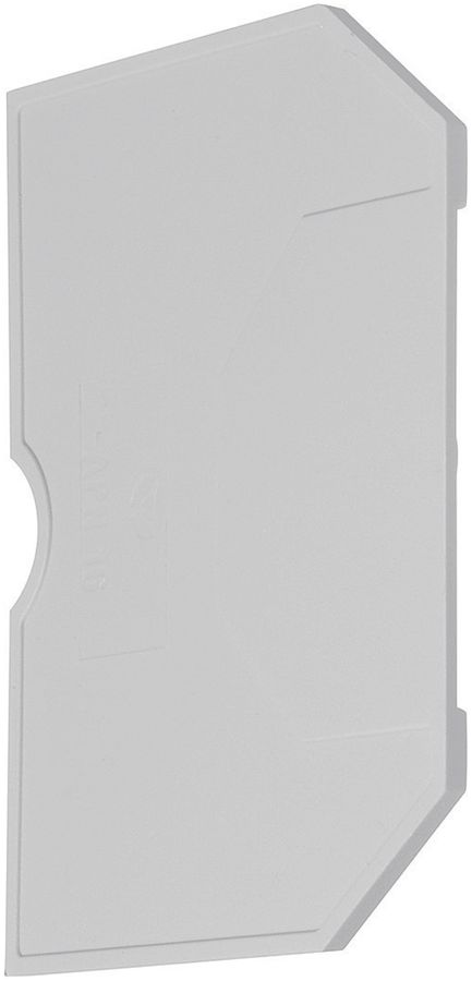 Paroi de fermeture Hager pour KXA16LH brides L 16mm² gris