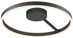 Plafoniera/applique LED SLV ONE 60 CW 23W 550lm 927/930 REG Ø600 nero