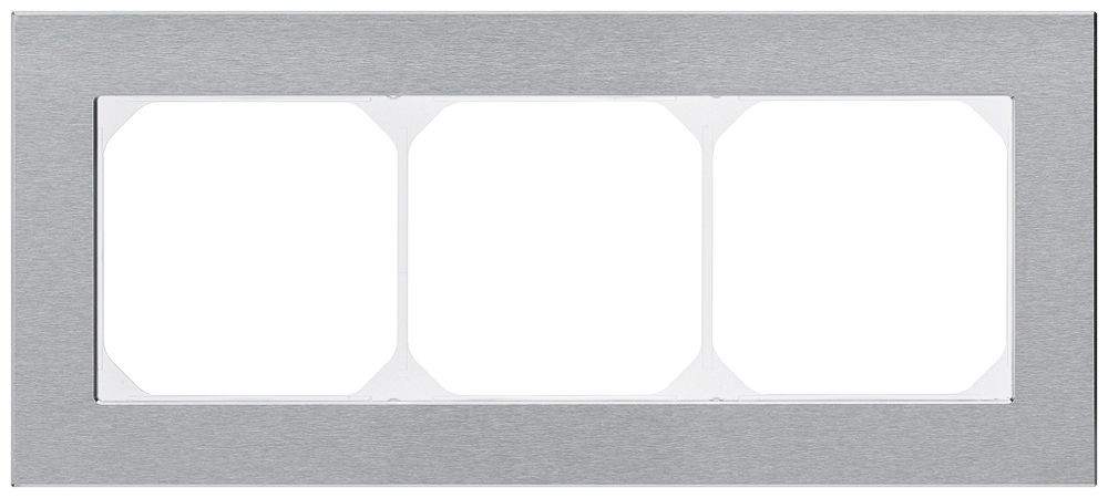 Abdeckrahmen KAL.art 1×3 94×214mm Edelstahl gebürstet