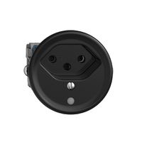 Steckdose Sdue Q, 1×T13, mit LED, schwarz