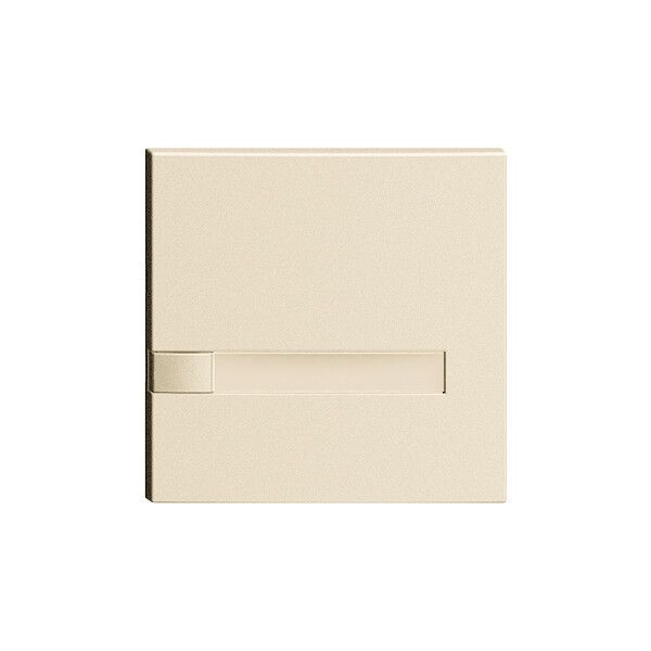 Tasto 1/1 KNX/elettronico senza LED+cart. EDIZIOdue comando 1×crema