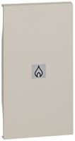 Tastenabdeckung Living Now 2 Module beleuchtbar mit Symbol Feuer sand