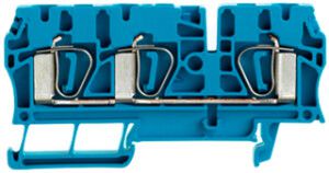 Durchgangs-Reihenklemme Weidmüller ZDU 4/3AN Zugfeder 4mm² TS35 blau