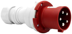 Stecker Brennenstuhl CEE 63A 3L+N+PE 400V 6h rot Ø101×270mm IP44