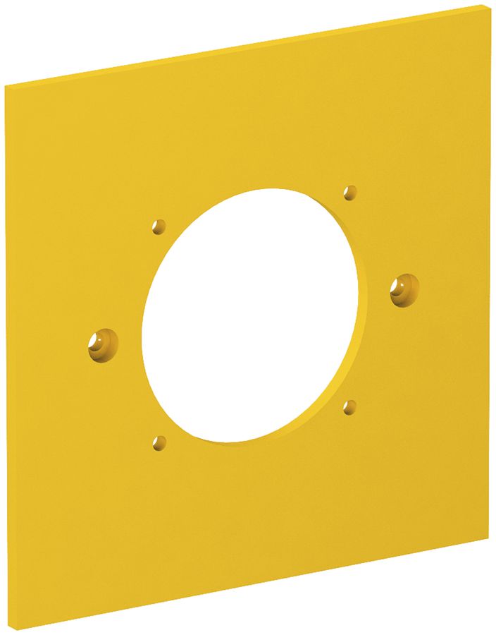 Abdeckplatte Bettermann für 1×Steckdose 38×38mm, 95×95mm, PA, gelb
