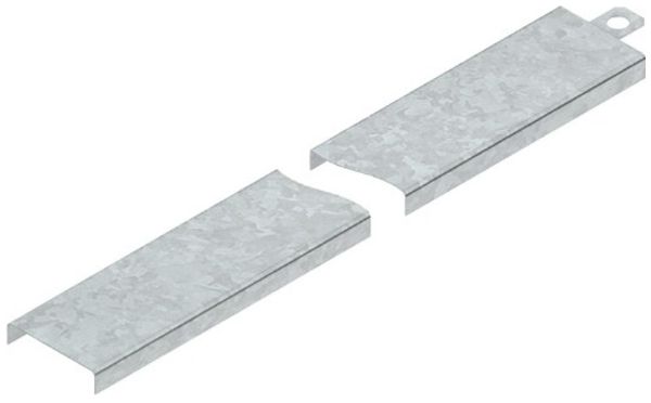 Couvercle Niedax, p.mini-caniveau de câble 52×3000mm, p=0.75mm, ac zing.