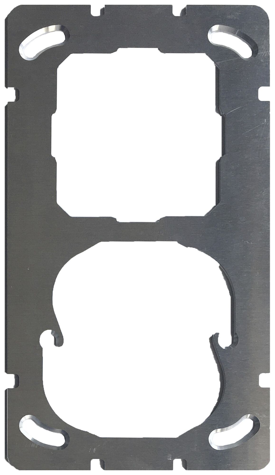 Piastra di montaggio MDT ZMTR-CH2A 2×1 per programma design 55/fissaggio 2 fori