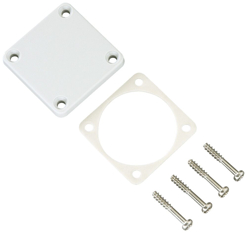 Blindabdeckung DEM KD BD/CEE 75×75×6mm lichgrau